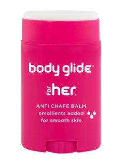 BodyGlide Body Glide For Her Anti Chafe Balm | Chafing stick with added emollients | Great for dry, sensitive skin and/or sensitive areas | Use on chest, bra, butt, groin, arm, and thigh chafing | 1.5oz  - Image 1