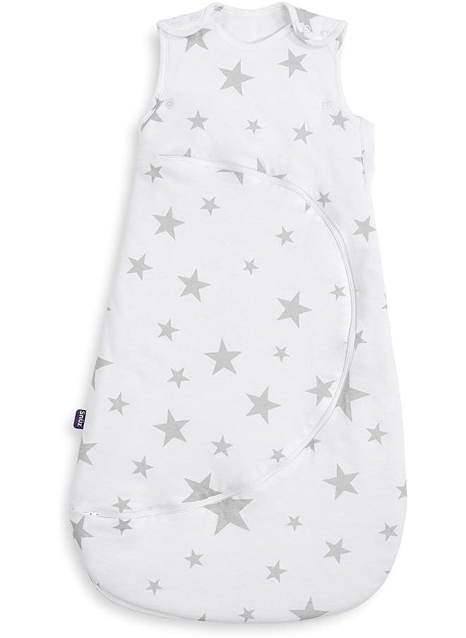 Pouch Sleeping Bag 1.0 Tog Grey Star 0 6M