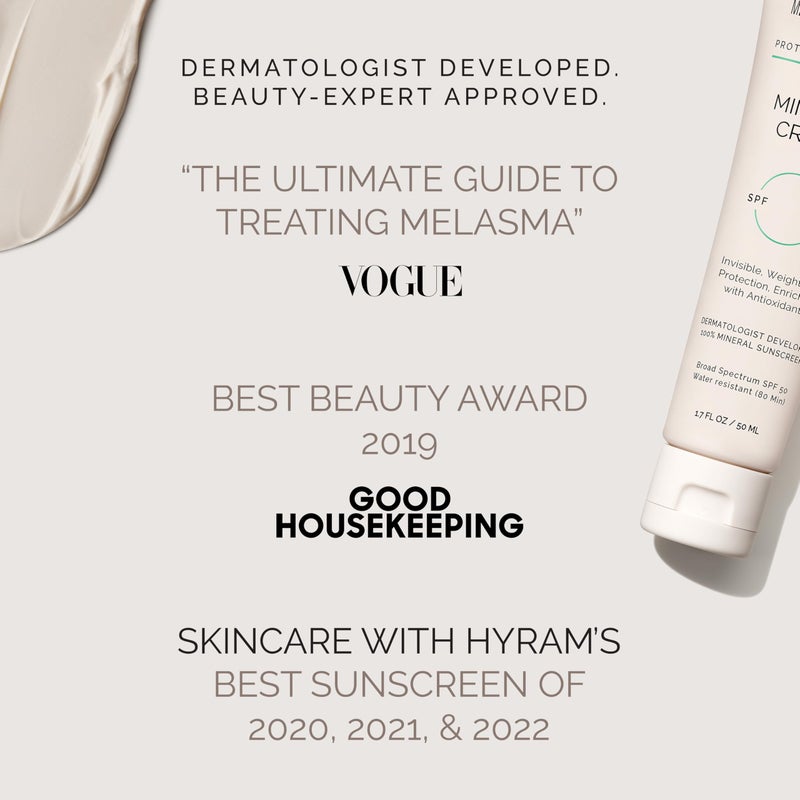 MDSolarSciences Mineral CrÃ¨me Sunscreen SPF 50 | Water-Resistant, Broad Spectrum UV Protection | Zinc Oxide Formula with Antioxidants | No White Cast, Sheer Matte Finish for All Skin Types (1.7 Fl Oz) - Image 5