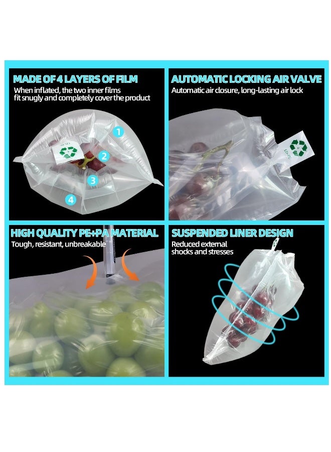 Generic Packaging Air Bags, Air Bubble Bag Air Cushions Buffer Bags Void Fill Cushioning for Shipping and Packaging, Free Pump,100 PiecesPackaging Air Bags, 4 x 6 Inches  - Image 3