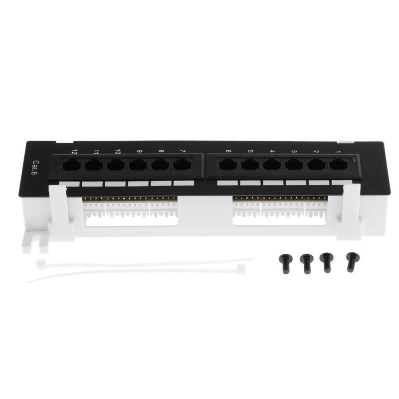 Amphenol 12 Port 6 UTP LAN Wall Mount Panel Surface Cable Management - Image 4