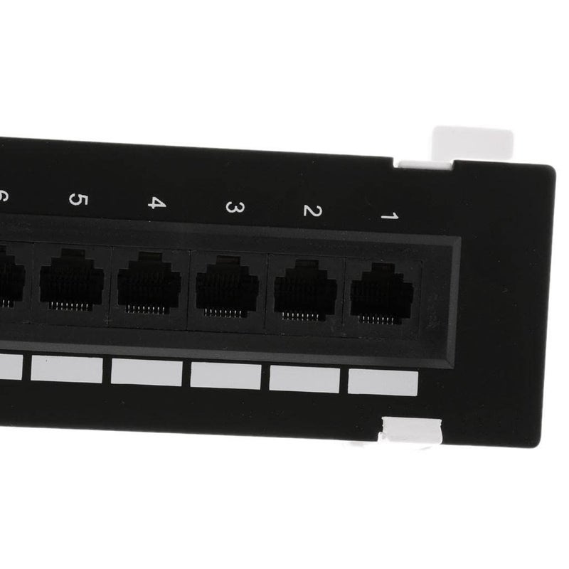 Amphenol 12 Port 6 UTP LAN Wall Mount Panel Surface Cable Management - Image 5