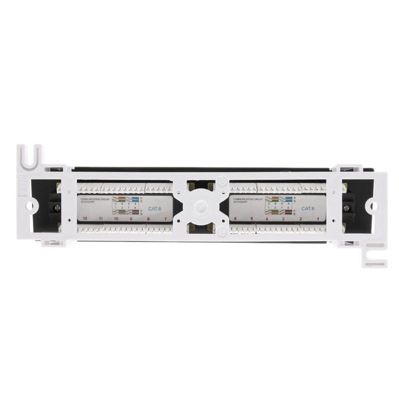 Amphenol 12 Port 6 UTP LAN Wall Mount Panel Surface Cable Management - Image 3