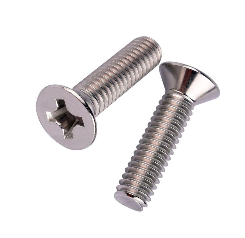 VAMUOEFL #10-32 x 3/4" Phillips Flat Head Machine Screws, Stainless Steel 304 (18-8), UNF Thread, Countersunk Head Machine Screws, 40Pcs - Image 1