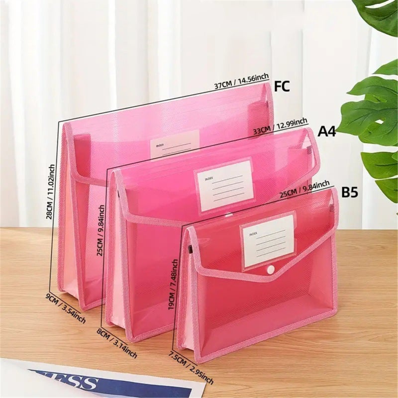 Expandable Document Folder: 14.56 X 11 Inches, 7cm Depth, 800-Page Capacity - Waterproof & Durable PP Plastic, Secure Snap Closure, Legal Size Folder for Office, School, Home, Travel - Image 4