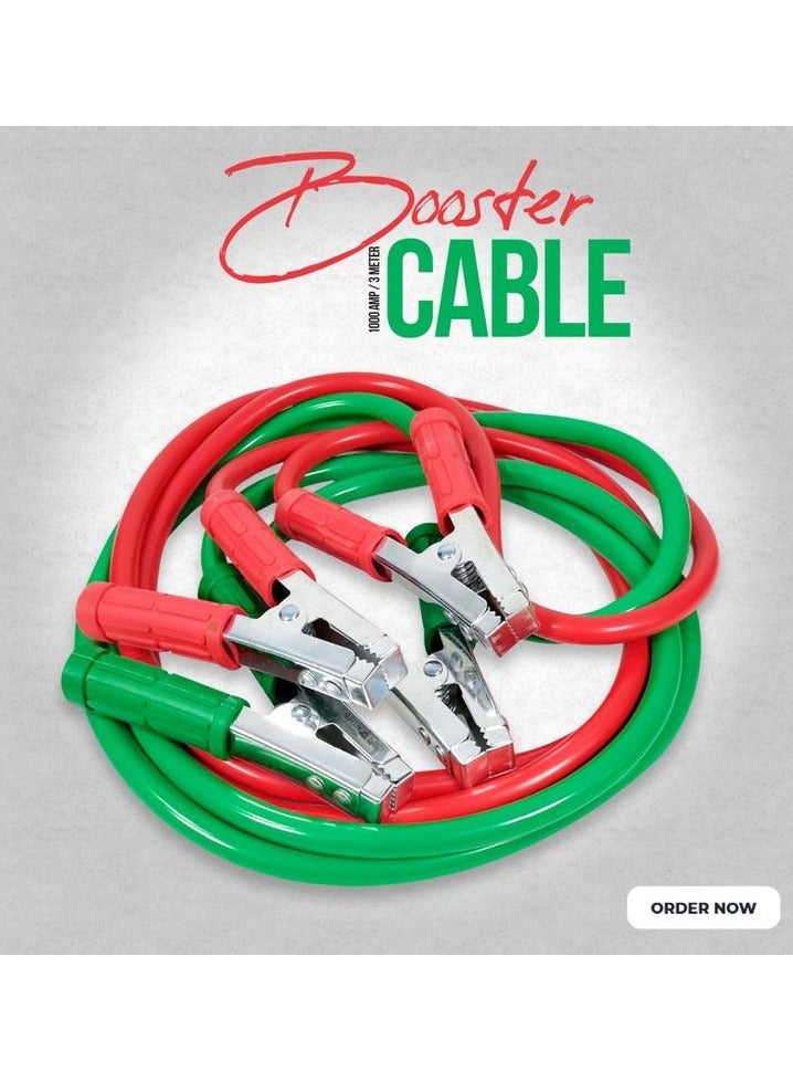 كبل معزز للمركبات / كابل توصيل بطول 10 أقدام ، كابل 4 Gauge Wire Jumper Cables Heavy Duty Clamps - FAO TRELEX رقم الموديل: AUT-217-3-1000 أمبير / 3 متر - Image 1