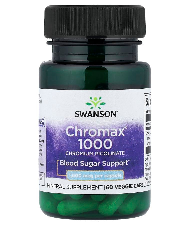 SWANSON Chromax® 1000 Chromium Picolinate 1000 mcg 60 Veggie Caps