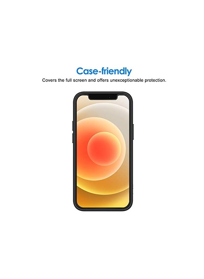 Jetech Screen Protector For Iphone 12/12 Pro 6.1-Inch, Tempered Glass Film, 3-Pack - Image 3