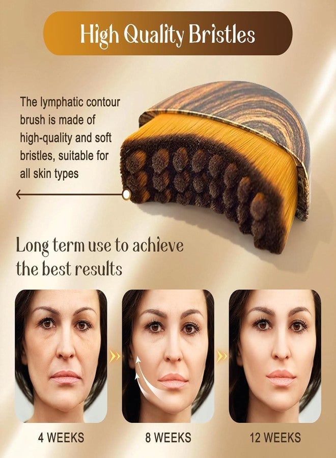 ONERIOUS® Lymphatic Contour Face Brush for Sculpting & Drainage – Facial Massager for Jawline, Chin & Neck – Reduces Puffiness, Promotes Detox & Lift – Soft Bristles, Improves Skin Glow, Includes Travel Case (2) - Image 3