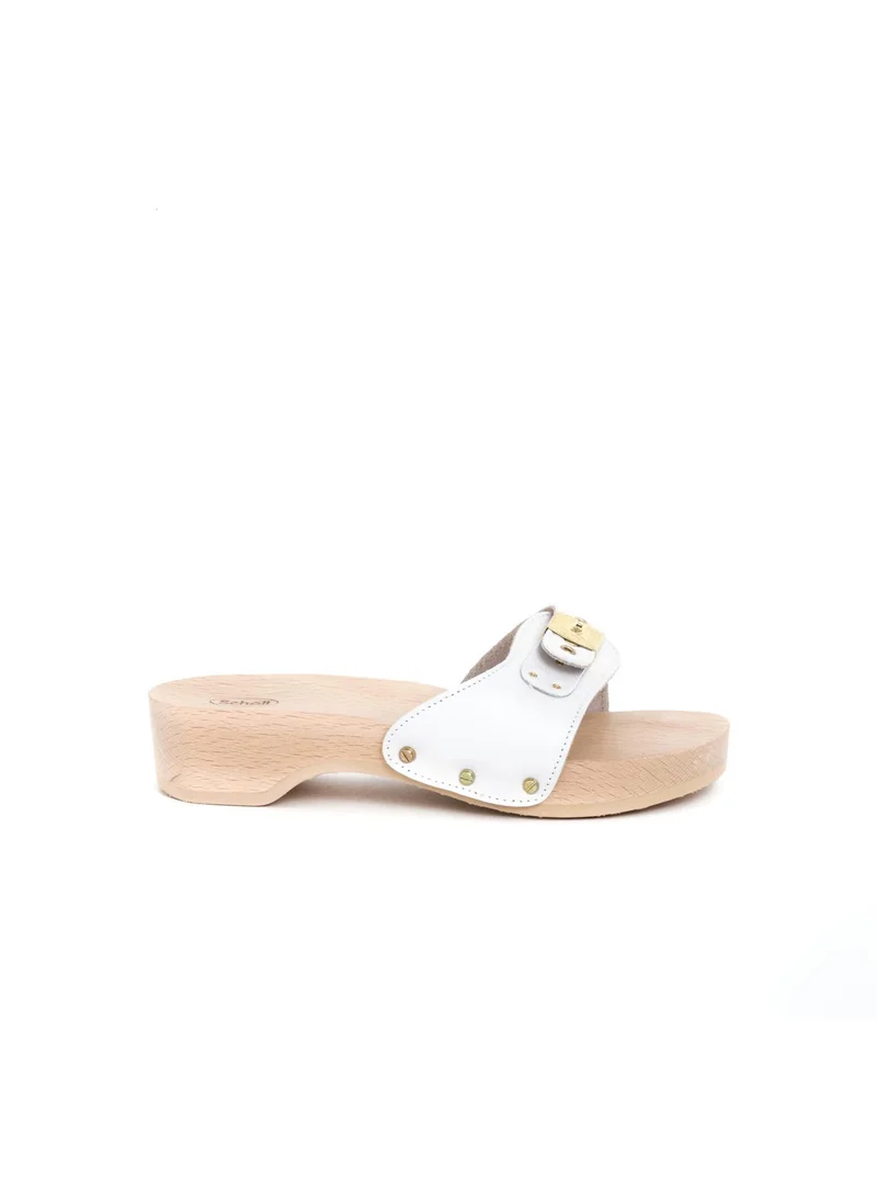 شول CLOG WHITE PESCURA HEEL