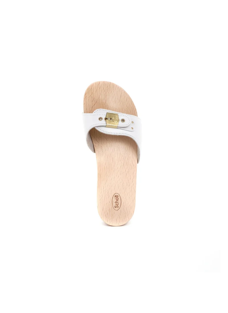 Scholl CLOG WHITE PESCURA HEEL
