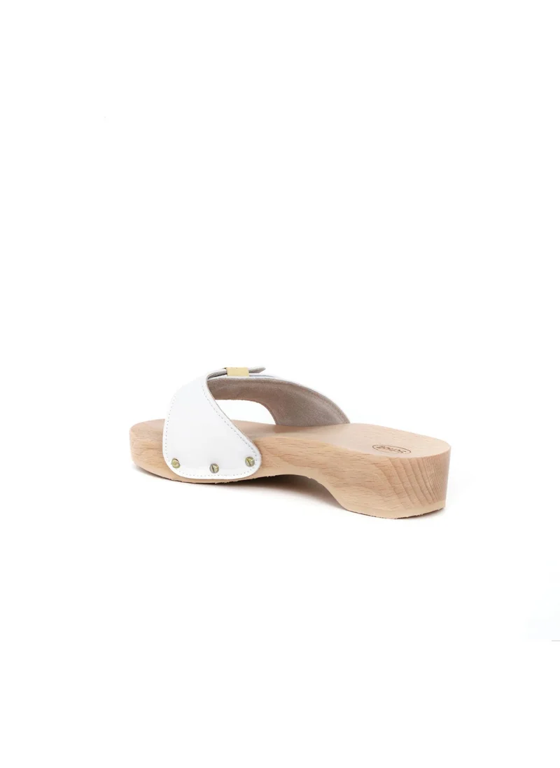 Scholl CLOG WHITE PESCURA HEEL