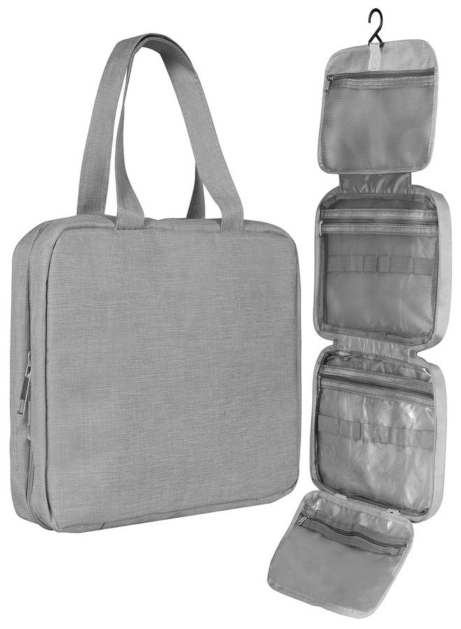 Travel Waterproof Foldable Dry Hanging Case for Accessories, Wet Separated Wash Bag (gray) - Image 1