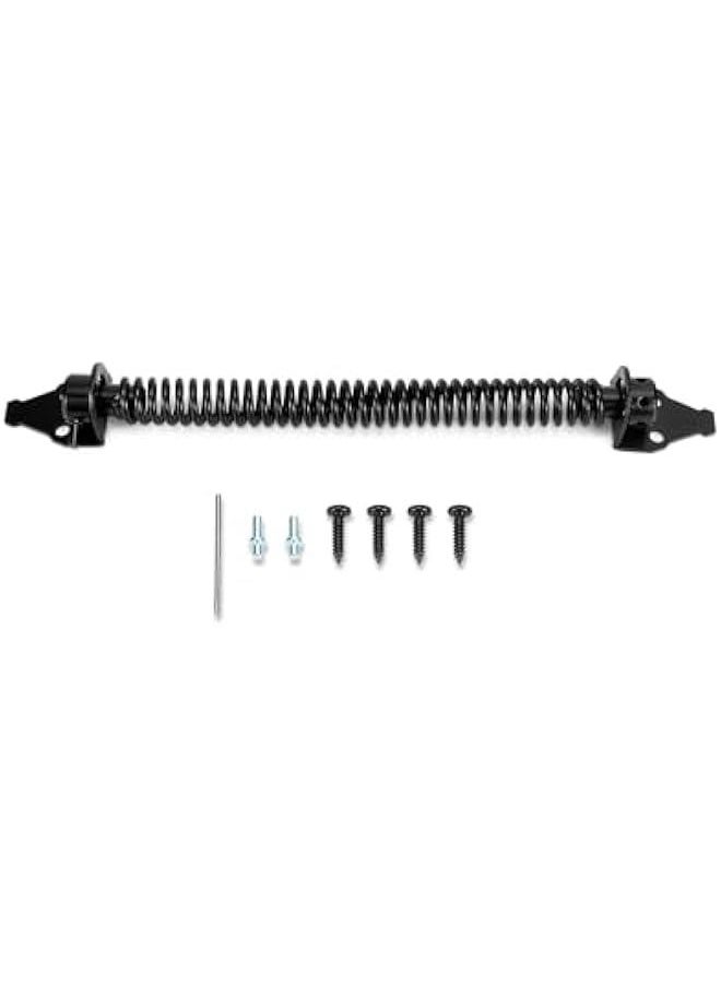 Arabest 14 Adjustable Self-Closing Gate Spring with Durable Steel Construction and Black Powder Coating, Versatile Fit for Wood and Vinyl Gates, Fences with Easy Installation Kit Included, 2 Pcs  - Image 2
