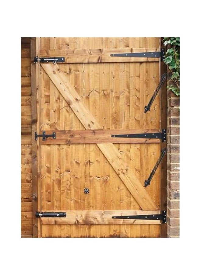 Arabest 14 Adjustable Self-Closing Gate Spring with Durable Steel Construction and Black Powder Coating, Versatile Fit for Wood and Vinyl Gates, Fences with Easy Installation Kit Included, 2 Pcs  - Image 4