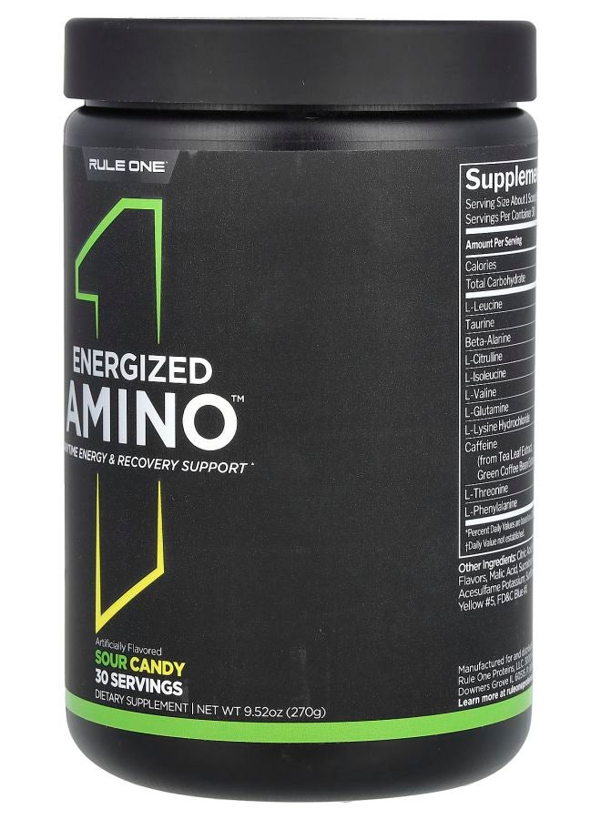 Rule One Proteins Energized Amino Sour Candy 9.52 oz (270 g) - Image 2