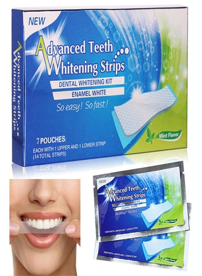 CAREflection Advanced Professional Teeth Whitening Strips Kit DIY - Easy to Apply : Instant Whitener for Teeth Oral Care (Cure Sensitivity) Maintains Radiance | Enamel Safe | Vegan [Travel-Friendly] - Image 1