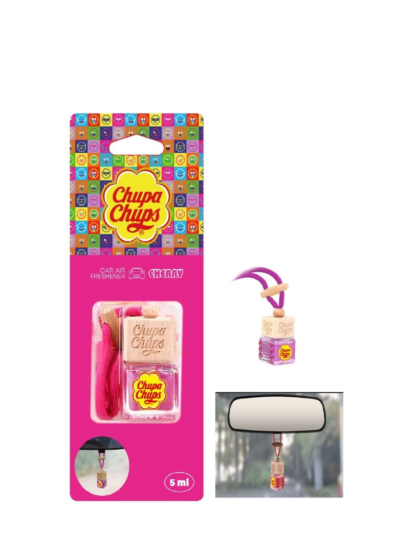 Chupa Chups 5ml Hanging Bottle Air Freshener Cherry 1pc  - Image 1