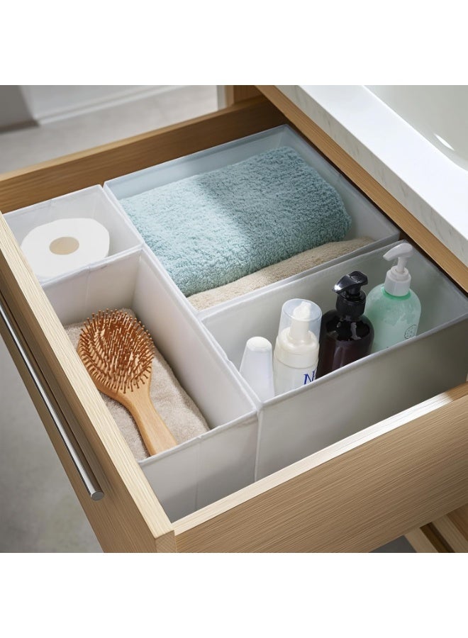 أيكيا مجموعة من 6 منظمات تخزين بيضاء للجوارب والأحزمة والمجوهرات | منظمات للخزانة والأدراج للملابس والإكسسوارات والأغراض الصغيرة | حلول تخزين منزلية - Image 4