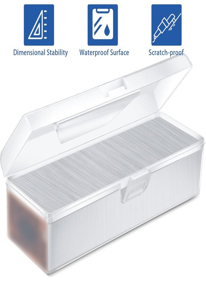 Vicenpal Trading Card Storage Box Clear Plastic Card Box Set Fit 600-1000 Plus Portable Baseball Football Playing Sport Collector for Collectible Gaming Compatible with Mtg Trading(4 Pieces) - Image 3
