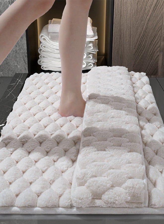 DUNISO Thickened Memory Foam Bath Mat, Highly Absorbent Bathroom Carpet, Non Slip Soft Bathroom Rugs, Machine Washable Quick-Dry Foot Mat, Easy to Clean Mat for Bathroom Floors - Image 1