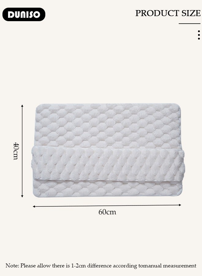 DUNISO Thickened Memory Foam Bath Mat, Highly Absorbent Bathroom Carpet, Non Slip Soft Bathroom Rugs, Machine Washable Quick-Dry Foot Mat, Easy to Clean Mat for Bathroom Floors - Image 2