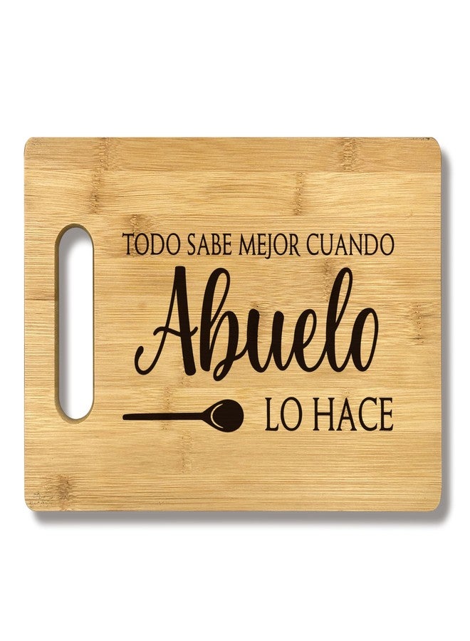 FONDCANYON Abuelo Gifts Bamboo Cutting Board, Spanish Grandpa Gift, Kitchen Decor - Image 1