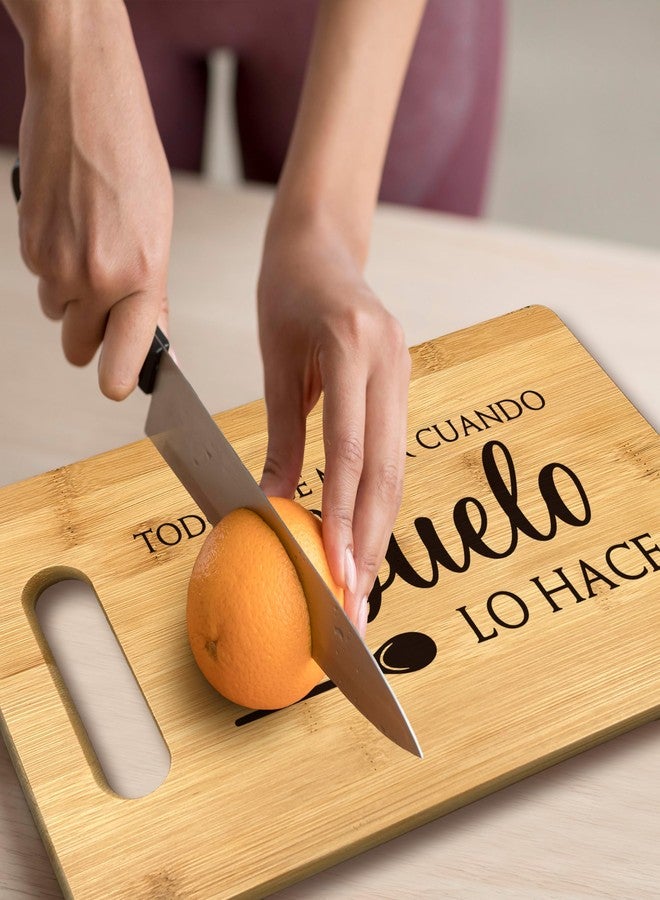 FONDCANYON Abuelo Gifts Bamboo Cutting Board, Spanish Grandpa Gift, Kitchen Decor - Image 5