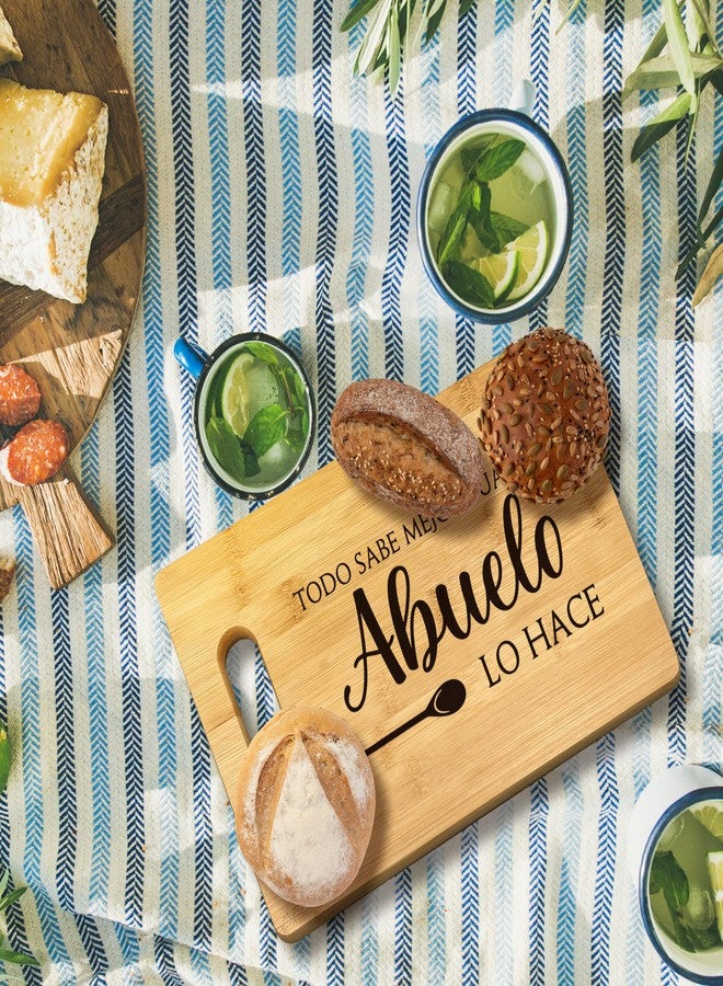 FONDCANYON Abuelo Gifts Bamboo Cutting Board, Spanish Grandpa Gift, Kitchen Decor - Image 2
