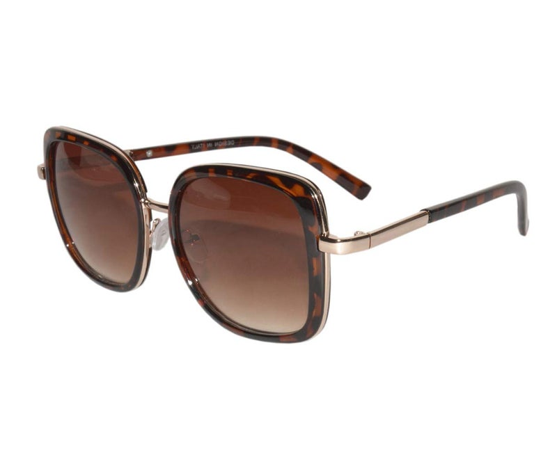 Peter Jones Tiger Print Square Oversized Sunglasses for Girls/Women (RD008DA) - Image 2