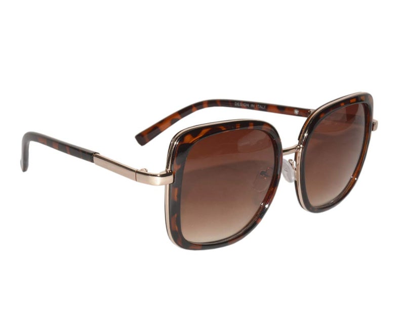 Peter Jones Tiger Print Square Oversized Sunglasses for Girls/Women (RD008DA) - Image 1