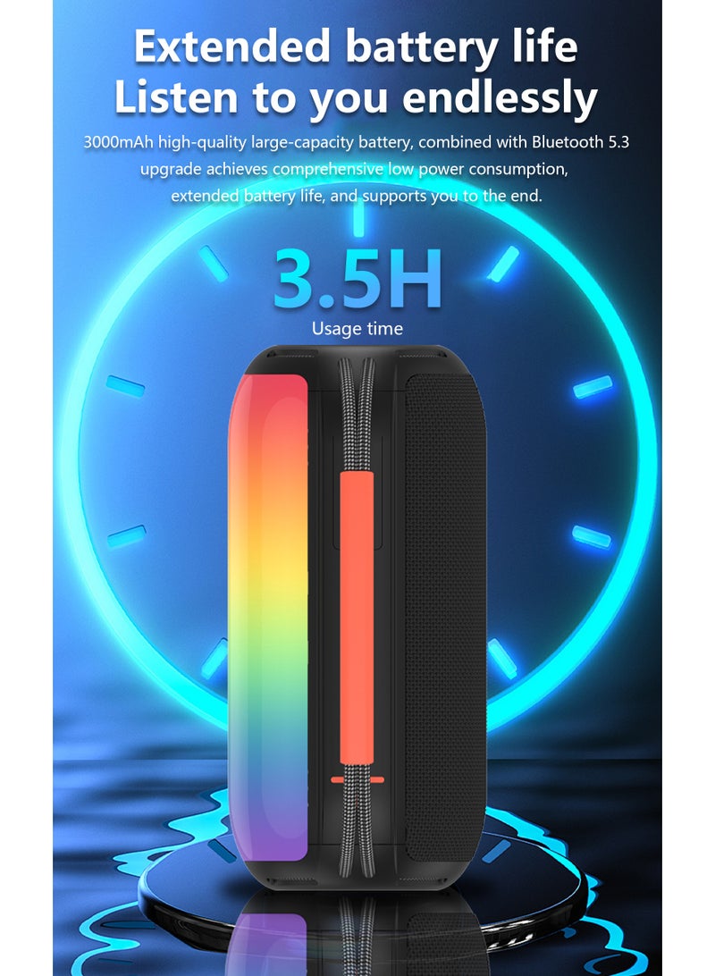 DUDAO Y21-B COLOR LED BLUETOOTH SPEAKER -BLK - Image 3