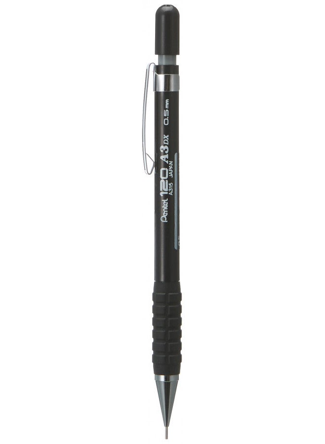 Pentel(R) Sensi-Grip(R) Automatic Pencil, 0.5 mm, Black - Image 1