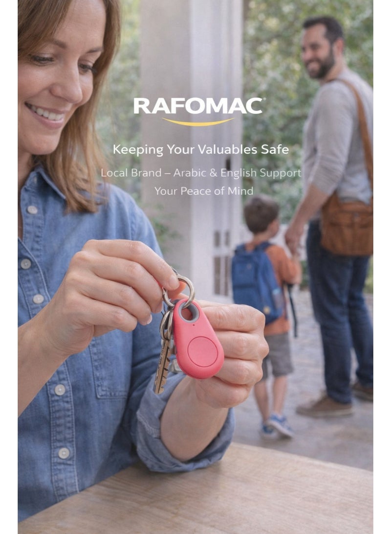 RAFOMAC iTag Bluetooth Key Finder & Phone Locator – Smart Anti-Lost Tracker Tag for Keys, Wallet, Pets, Luggage – App Controlled Item Finder with Alarm, Remote Camera Shutter & Replaceable Battery - Image 3