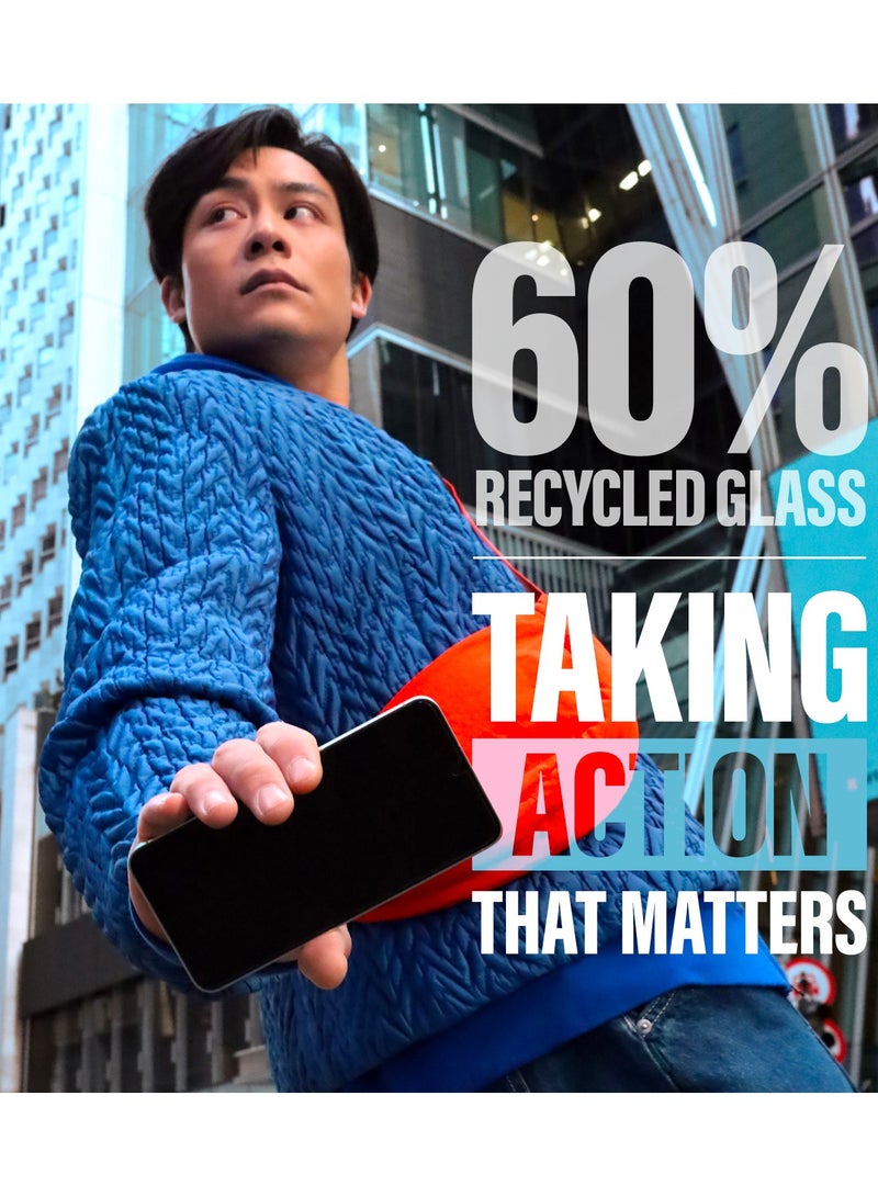 PanzerGlass حماية شاشة بانزر جلاس للخصوصية لجهاز سامسونج جالاكسي S25 زجاج مقسى، متوافق مع بصمة الإصبع، زجاج معاد تدويره بنسبة 60%، مناسب للحافظة، مقاوم للخدوش، بدون غبار، بدون فقاعات - Image 5