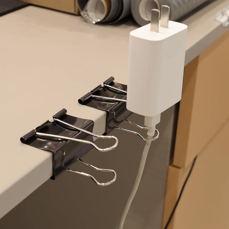KTOJOY Extra Large Binder Clips 36 Pack 2 Inch Big Paper Clamps for Office Supplies Black - Image 3