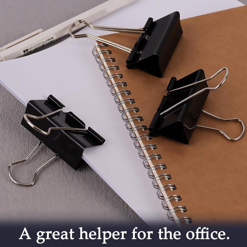 KTOJOY Extra Large Binder Clips 36 Pack 2 Inch Big Paper Clamps for Office Supplies Black - Image 2
