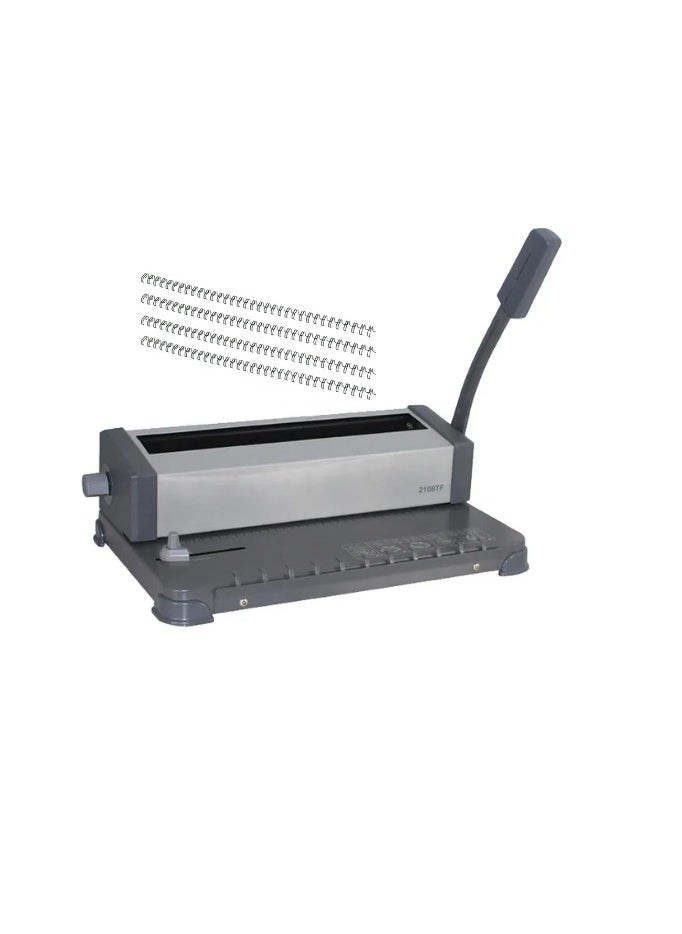 Kalon Spiral binding machine  A4 Binds, 125 Pages 34 Hole Manual- Wire  Multi-Functional Wire Book Binding Machine  punching & Comb Machine Binding Machine  - Image 5