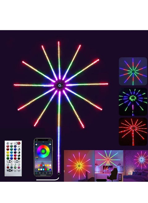 NEW Smart Firework Lights Indoor – RGB Color Changing LED Strip Lights with App & Remote Control, Dynamic Modes, Music Sync, Mic & Rhythm Control for Bedroom, Room Decor
