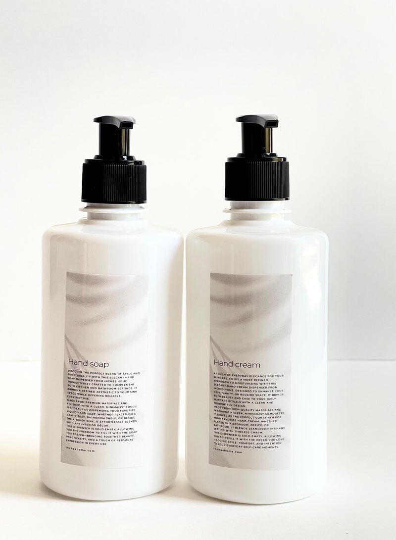 إنشز هوم طقم موزعات الحمام البلاستيكية (٢ عبوة)