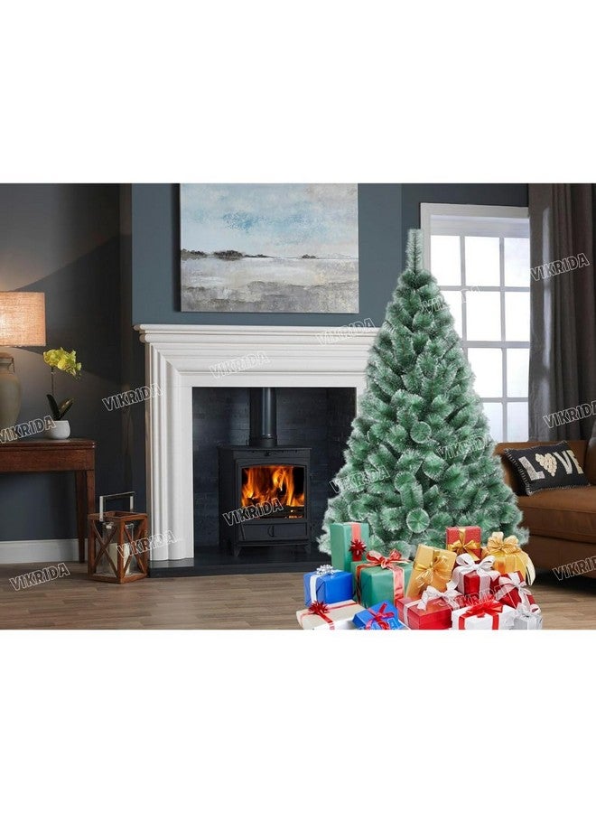 Vikrida 5.5 Feet Artificial Pine Snow Christmas Tree Perfect for Christmas Decoration with 82 pcs Decorations (Ornaments) - Image 5