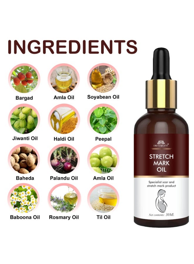INTIMIFY زيت إنتيميفاي لعلامات التمدد 30 مل - Image 2