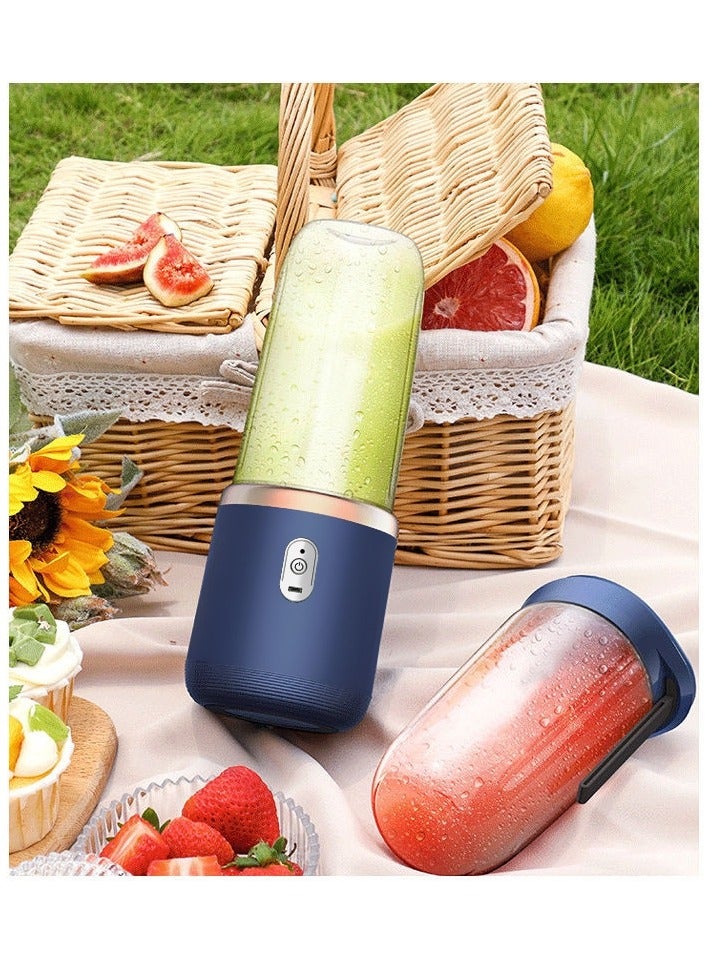 MIXDE Portable Electric Juicer,400ml Wireless Automatic Juicer Blender With USB Rechargeable And 2 Juice Cup,For Smoothies And Shakes  - Image 3
