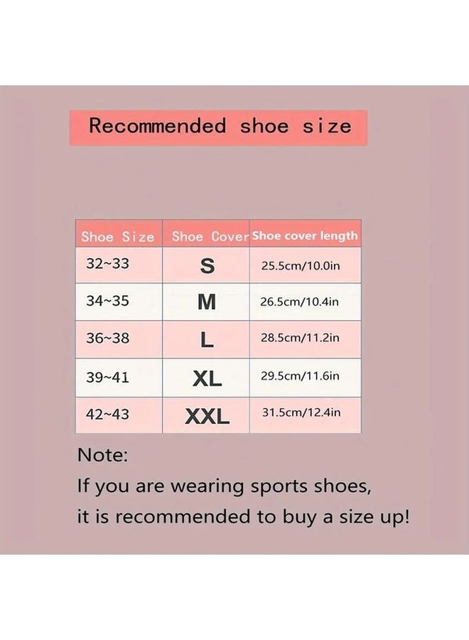 XL Slip Resistant Shoe Covers With Zipper Mid Calf Rain Guards Reusable Unisex Foot Protectors - Image 5