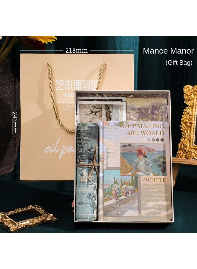 Bluejw Vintage Hollow Hand Ledger Suit Gift Box High Beauty Notebook Stationery Girl Cute Hand Ledger Girl Day - Image 1