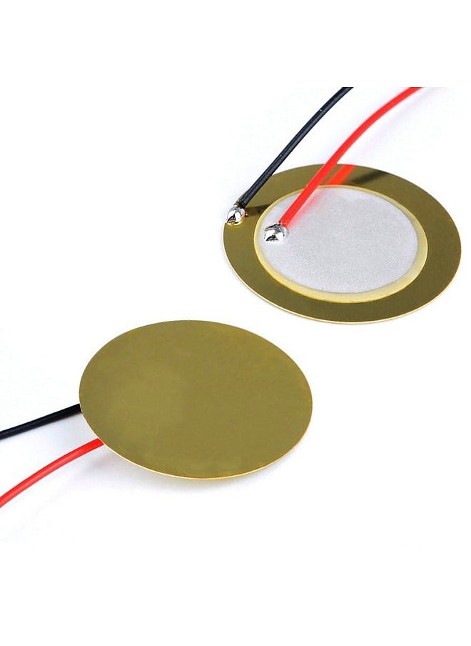 Generic - 15pcs Piezo Pickup 35mm Piezo Amplifiers Discs Piezo Disc Transducer Contact Microphone Trigger Sound Sensor with 10-inch Leads for Acoustic Guitar Drum - Image 1