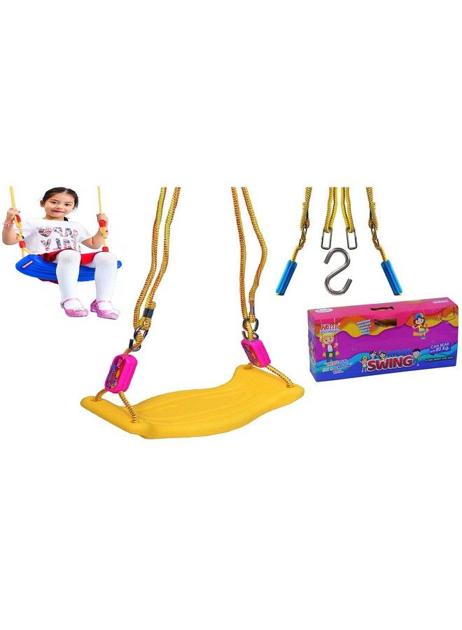 FunBlast Swing For Kids Adjustable Plastic Swing;Kid’S Jhula Indoor And Outdoor Hanging Swing For 3+ Years Old Boys And Girls Kid'S Swing Seat With Hand Grip (Multicolor) - Image 2