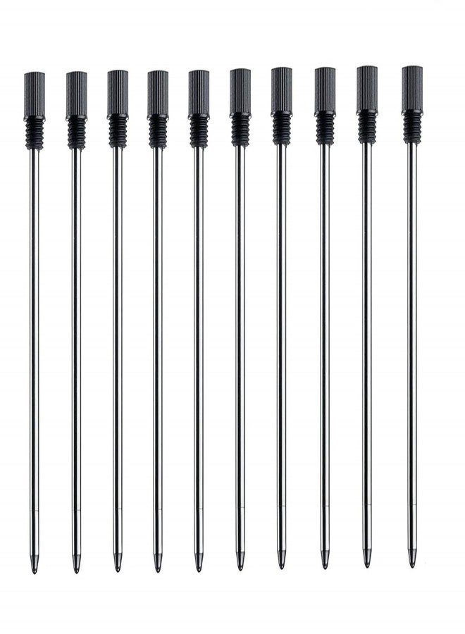 MengRan Mini D1 Ballpoint Ink Pen Refills for Twist Pens, 1mm Medium Tip, Compatible with Swarovski Pen Refills (10 Pcs Black Ink) - Image 1