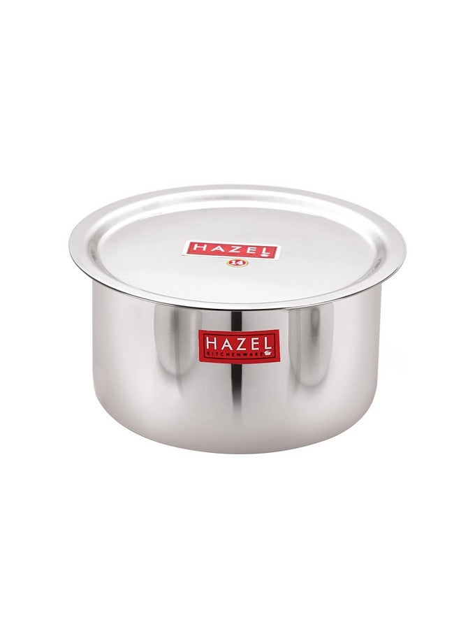 Hazel وعاء هازيل ألفا من الفولاذ المقاوم للصدأ مع غطاء قاع دائري لأواني الغلي (3 لتر) - Image 1