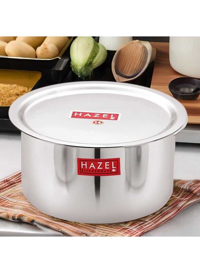 Hazel وعاء هازيل ألفا من الفولاذ المقاوم للصدأ مع غطاء قاع دائري لأواني الغلي (3 لتر) - Image 2